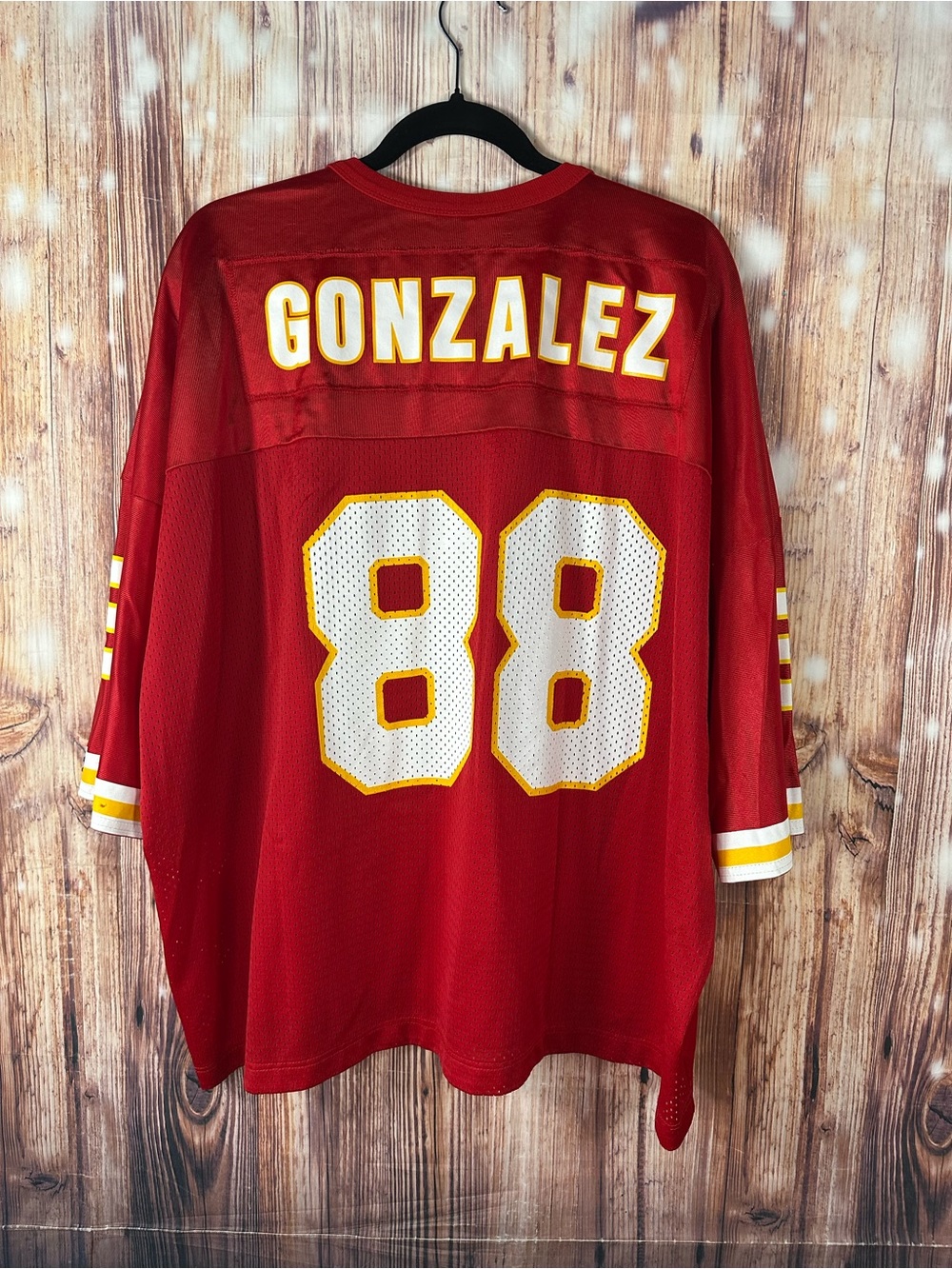 Vintage Champion Kansas City Chiefs Tony Gonzalez #88 NFL Football Jersey Sz 56
